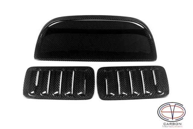 2 Inserts and Hood Scoop from Carbon Fiber for TOYOTA Celica ST185 GT4