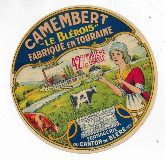 Lot De 26 étiquettes Anciennes De Camembert – Vintage France, Fromage