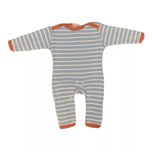 100% Organic Cotton Striped Baby Sleepsuit 3-6 Months