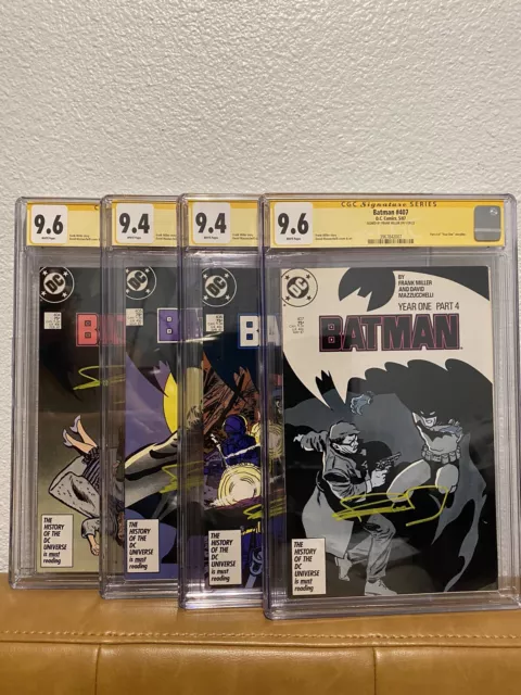 Batman Year One Set 1-4 CGC SS WP 🔥 RARE 9.6’s! 😳 1987 Signed By Frank Miller