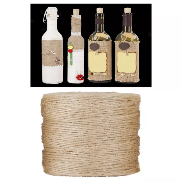 Long Twine String 2mm DIY Jute Twine for Plants Bundling Cat Scratching Post