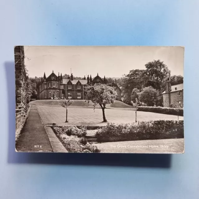 Ilkley Postkarte 1968 echtes Foto The Grove Rekonvaleszierendes Zuhause Yorkshire