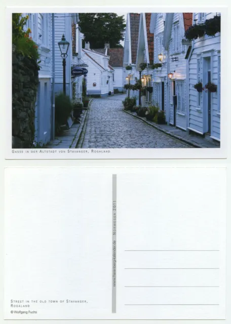 79951 - Gasse in der Altstadt von Stavanger, Rogaland - alte Ansichtskarte