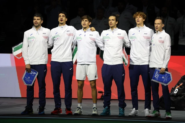 Davis Cup 2023 Italia Campione Del Mondo 2023 Poster 45X32Cm Jannik Sinner