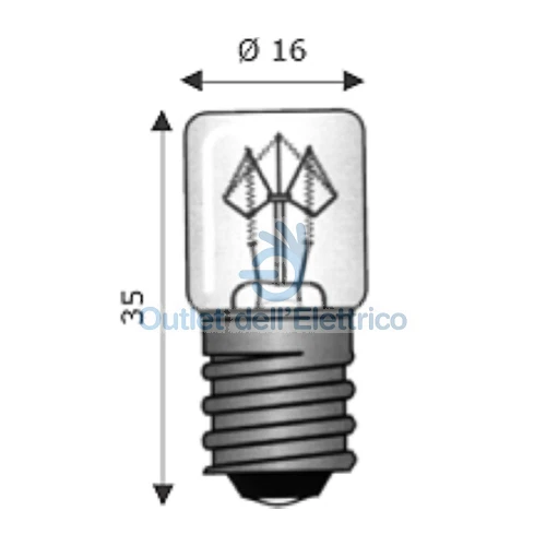 Wimex Lampe E14 16X35 6V 5.00W 4101600