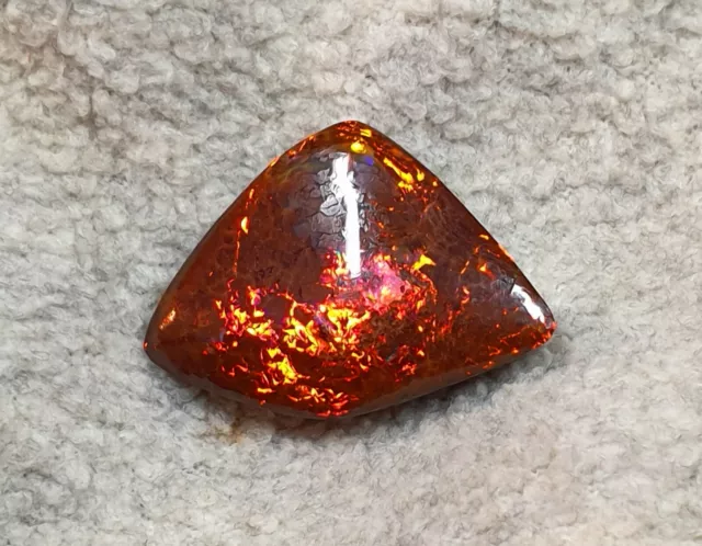 GEM-Class Koroit-Boulder-Opal- Rot-Gold Top Farbe -34,10ct. Top Brillanz 5+ !! 2