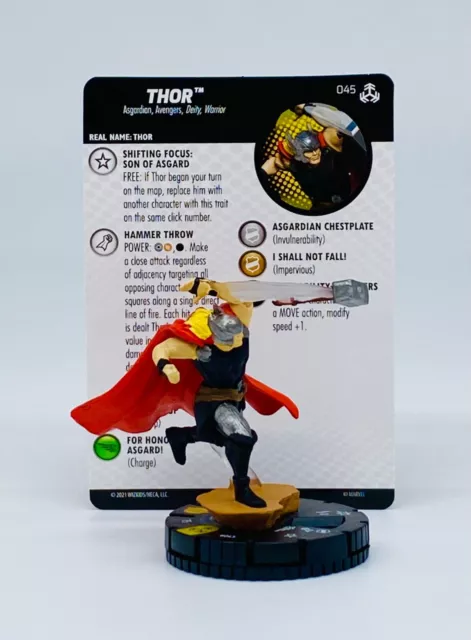 Marvel Heroclix Thor #045 W/ Card Avengers War of the Realms Set