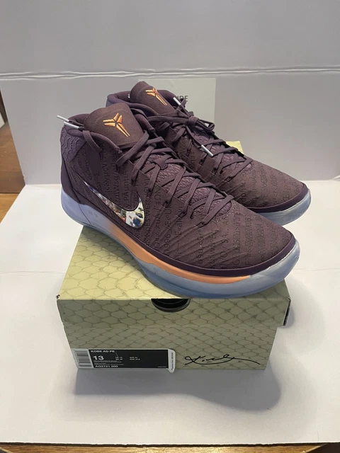 NIKE KOBE AD Devin Booker Pro Purple/Multi-Color AQ2721 500 Size
