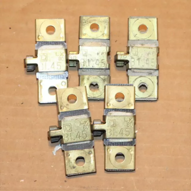 One Lot of 3  Square D  B1.45   Thermal Overload Relay Heater Element Sq D