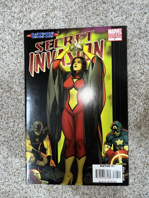 Secret Invasion #6 Variant Cover Skrulls Marvel Comics High Grade VF/NM