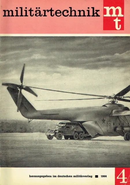 Militärtechnik Zeitschrift NVA DDR 1964 Heft 4 mit Typenblätter