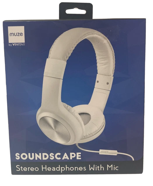 Muze soundscape stereo headphones clearance with mic