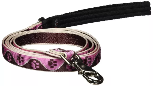 Lupine Pet Originals Tickled Pink Dog 6-foot Padded Handle Leash for Small Pets 