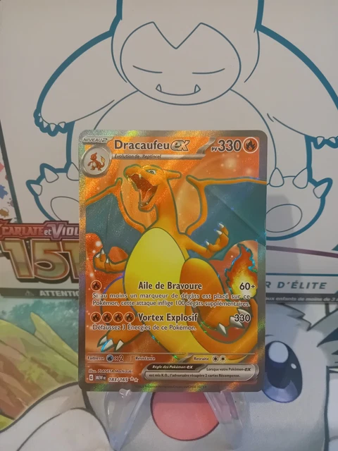 CARTE POKÉMON DRACAUFEU EX 183/165 MEW Ecarlate Violet 151 FR EUR 145
