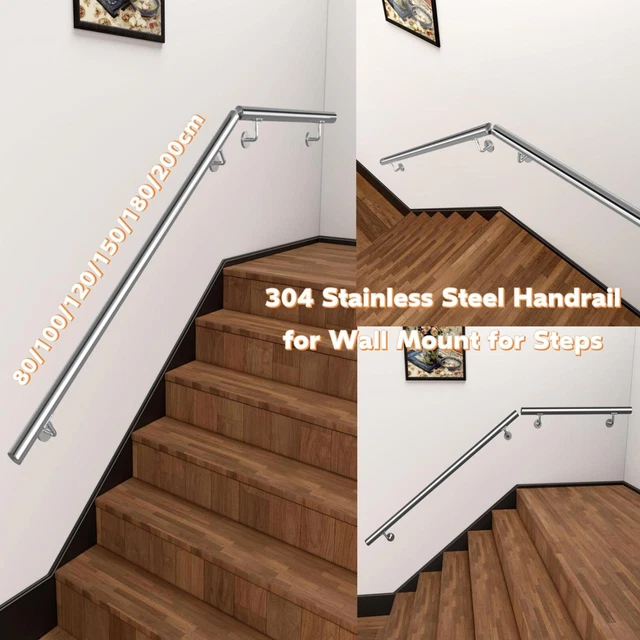 3m Handrail Stair Rail Grab Balustrade Staircase Banister + Installation Kit main image 0