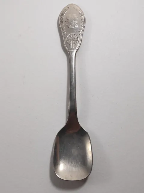 Pope John Paul II British Visit 1982 Spoon Sheffield stainless steel by HM & Co