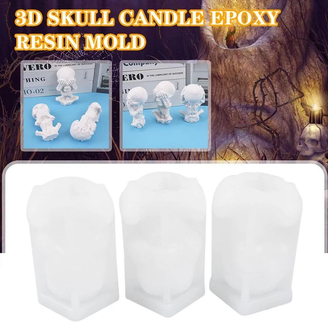 Halloween Skull Aromatherapy Candle Silicone Mold Simulated Skull Ornament`