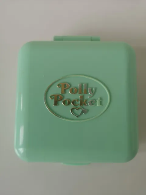 Vintage Bluebird Polly Pocket Partytime Surprise, MINT GREEN, compact only, 1989