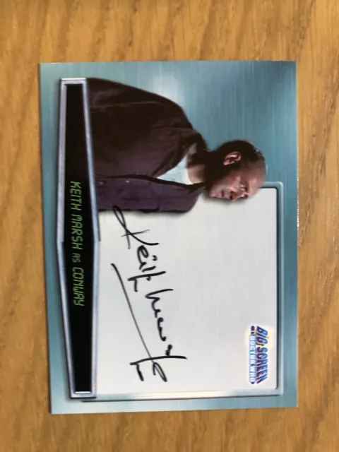 Doctor Who Big Screen Keith Marsh as Conway Autograph Card A5 Strictly Ink 2003