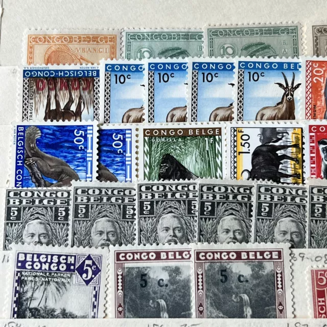 Belgian Congo Huge Investor Lot Of Mint Stamps In Stock Page 2