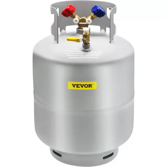 Refrigerant Recovery Tank 50 LBS Capacity 400 Psi Portable Cylinder Tank Y-Valve Refrigerant Recovery Tank 50 LBS Capacity 400 Psi Portable Cylinder Tank Y-Valve