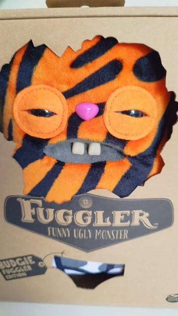 NEW FUGGLER RABID Rabbit - 9'' Budgie Orange / Tiger Print -Pants Plush ...