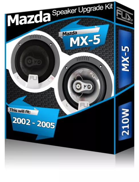 Mazda MX5 Puerta Delantera Altavoces FLI Audio Coche Juego de Altavoces 210W