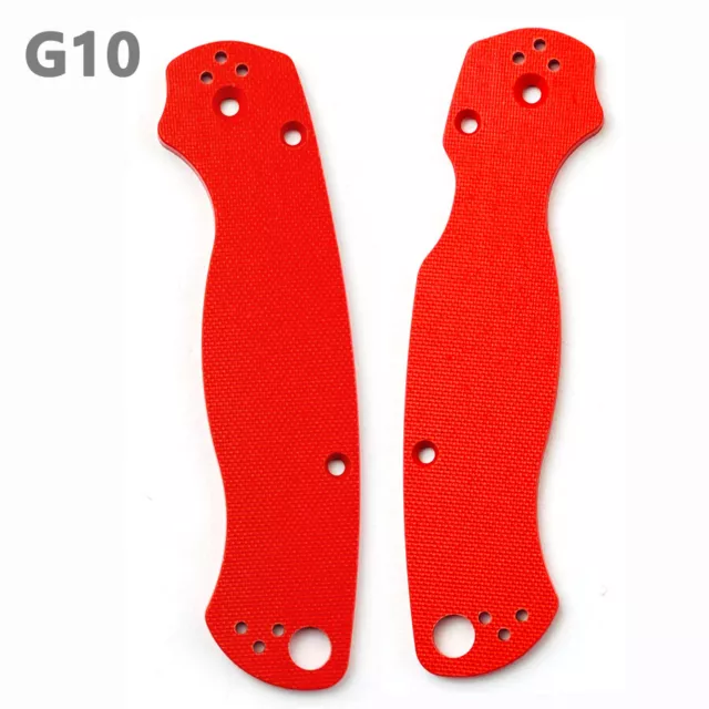 1 Pair Custom G10 Handle Patch Scales For Spyderco Paramilitary 2 Folding Knife