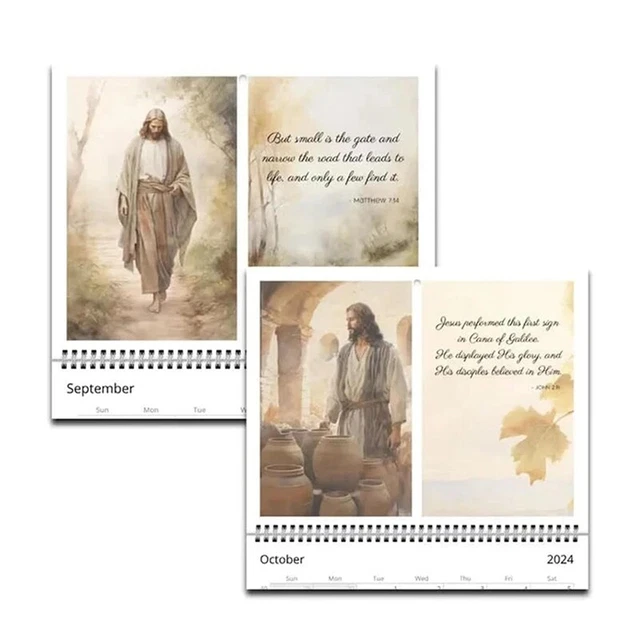 2024 CHRISTLICHER KALENDER 2024 Glaube Jesus Monatsplaner 2024 Kalender