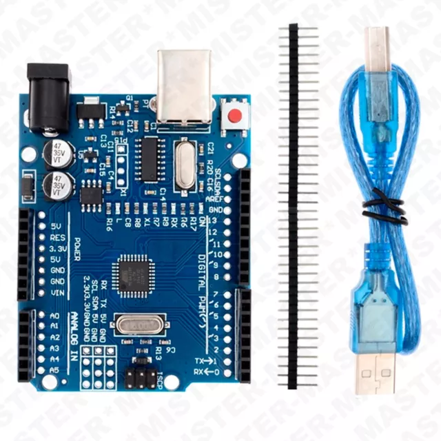 ARDUINO UNO R3 COMPATIBILE SCHEDA DI SVILUPPO MICROCONTROLLORE SMD ATmega328P