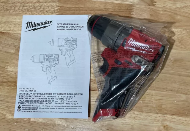 NEW Milwaukee M12 FUEL 1/2" Hammer Drill/Driver (Tool-Only)