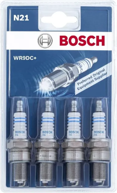 Bosch Original Zündkerzen Auto 4er Set N21 WR9DC+ (0 242 225 960)