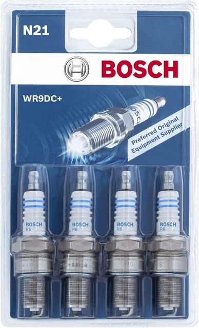 Bosch Original Zündkerzen Auto 4er Set N21 WR9DC+ (0 242 225 960)