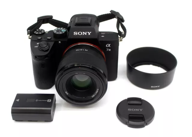 Sony Alpha A7 III 24.2MP Digital Camera With Sony SEL50F18F 50mm f/1.8 Lens Kit