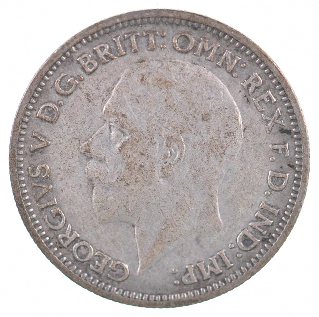 Roughly the Size of a Dime 1936 Great Britain 6 Pence World Silver Coin *256
