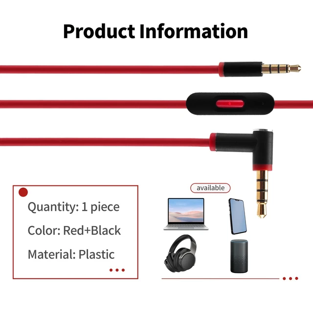 Splitter Audio 3.5 Mm - Câble Séparateur Double Prise Pour Casque - Permet De Connecter 2 Casques/haut-parleurs à Un Appareil
