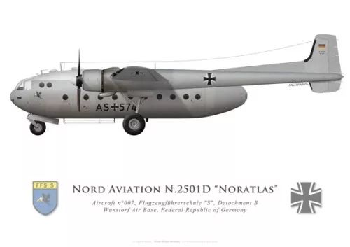 Print Nord N.2501D "Noratlas", FFS 'S', Luftwaffe (par G. Marie)