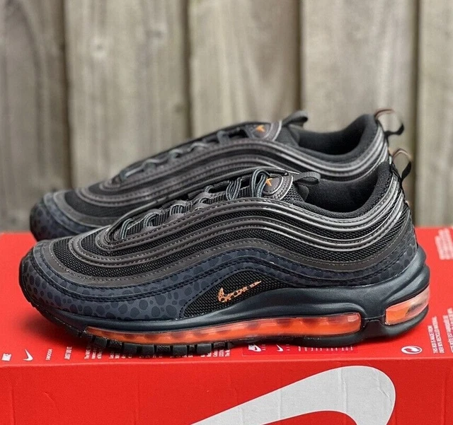 NIKE AIR MAX 97 Trainers Reflective All Over Logo Black