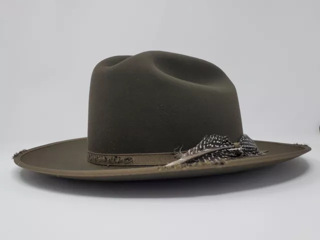 Stetson Royal Deluxe 1865 Distressed Open Road Fur Felt Western Hat