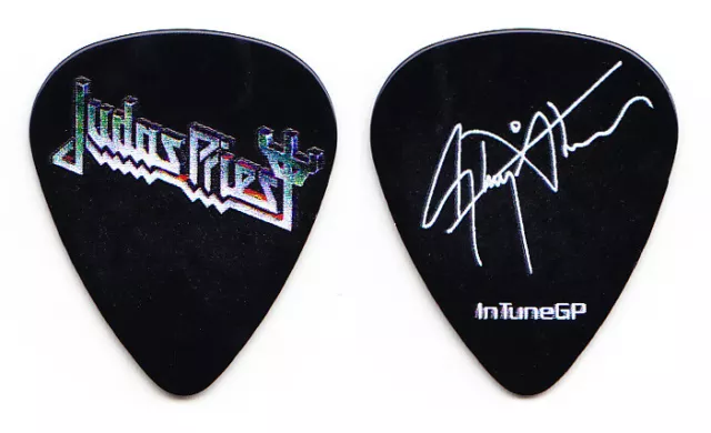 Judas Priest Glenn Tipton Signature Black Guitar Pick - 2018 Firepower Tour