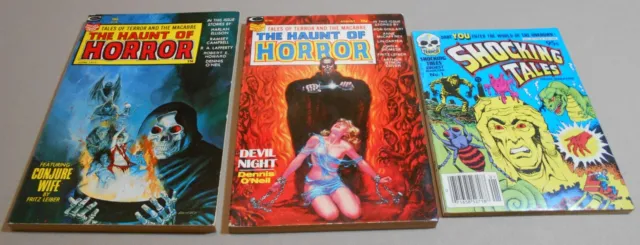 Bronze Horror Digest Lot of 3: Marvel Haunt of Horror 1 & 2, Shocking Tales 1