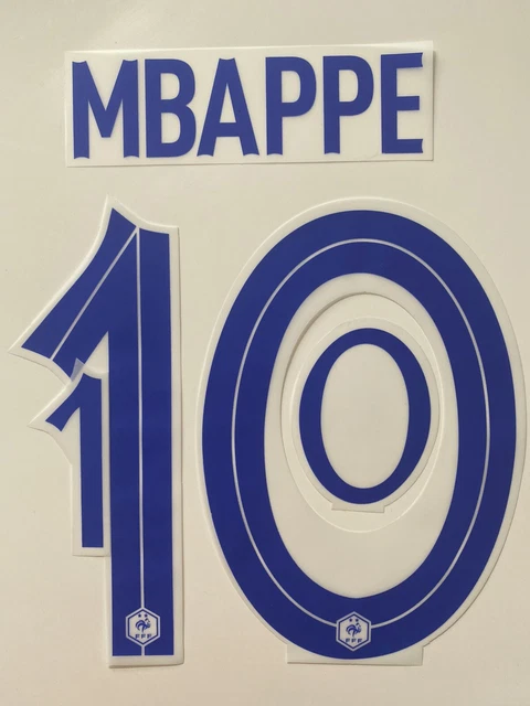 Lot De 3 Flocages FFF Griezmann 7 Away Enfant - Tailles 7 à 15 Ans