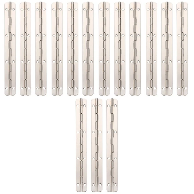 15 pcs Iron Premium Box Hinges Piano Hinge Cabinet Hinges for Home