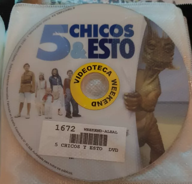 5 Chicos Y Esto. Pelicula En Dvd. Solo Disco. Perfecto Estado