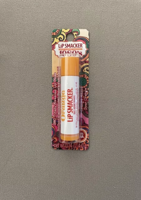 .14 Oz. Lip Smacker 1980’s “Sour Orange”Flavored Lip Balm~Made in USA, Brand New