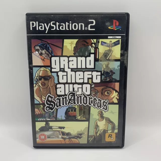 Grand Theft Auto: San Andreas AO Version PlayStation 2 2004 Used Free US  Ship