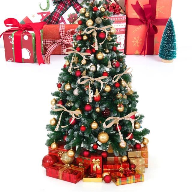 2x Schneeflocke Band Urlaub Haar Bögen Band Weihnachten Verdrahtete Band 3