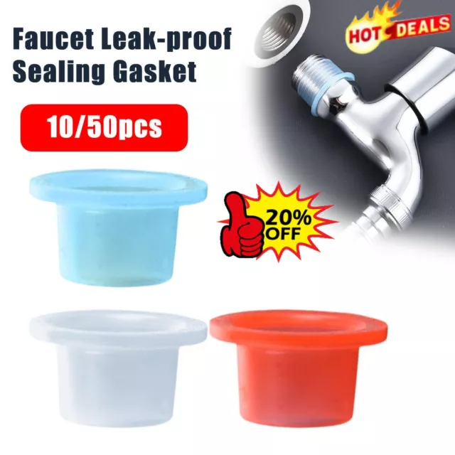 10/50xFaucet Leak-Proof Sealing Gasket Silicone Plug for Faucet Triangle Valve A