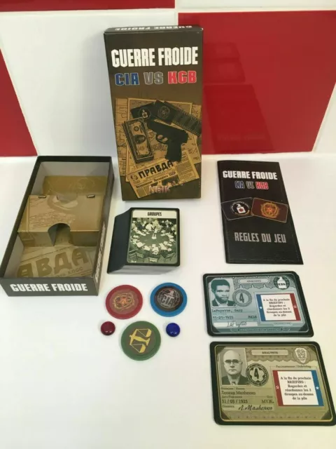 Jeu de société - GUERRE FROIDE cia vs kgb - Complet / Bon état - Version FR