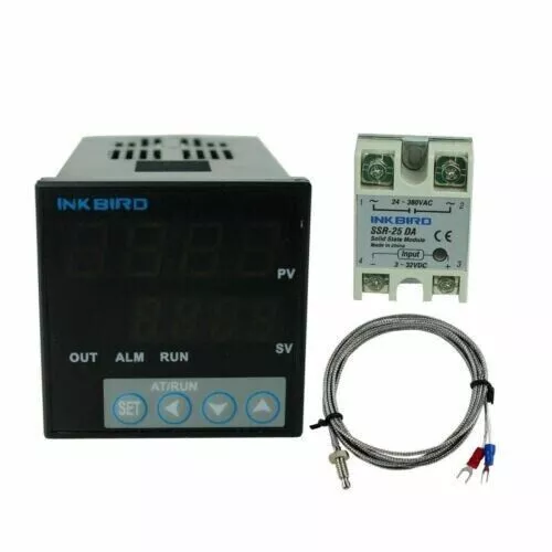 INKBIRD 106VH Pid Temperature Controller AC 100-240V K-Type Thermocouple 25 SSR